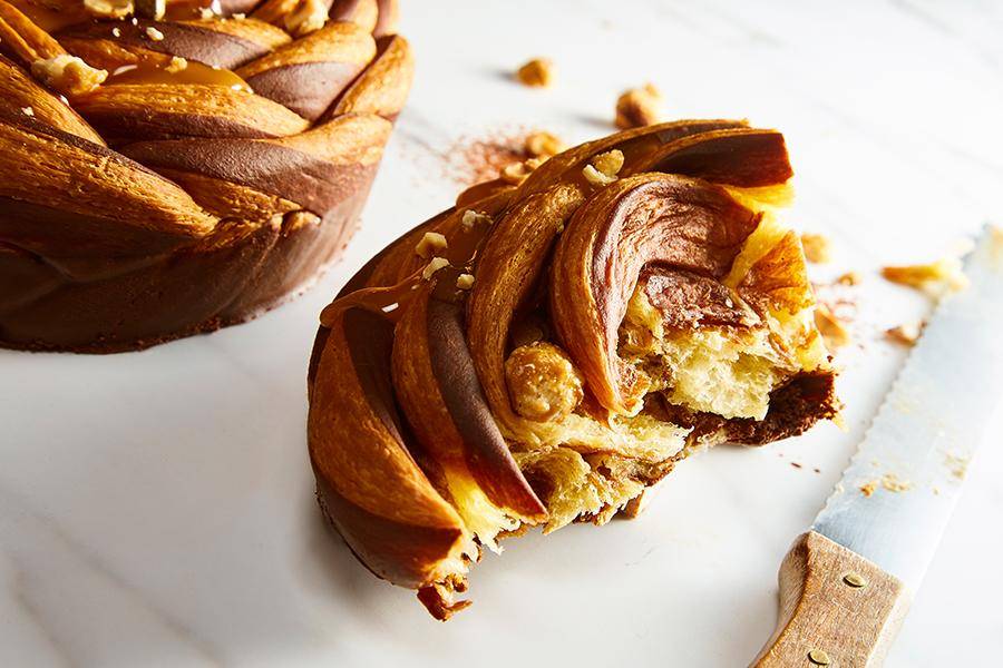 Chocolate brioche for Christmas